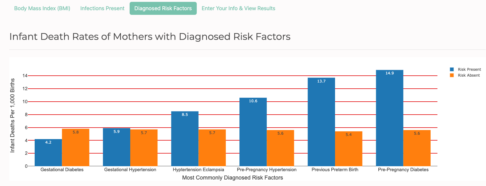 Infant Death Rates by Maternal Risk Factors